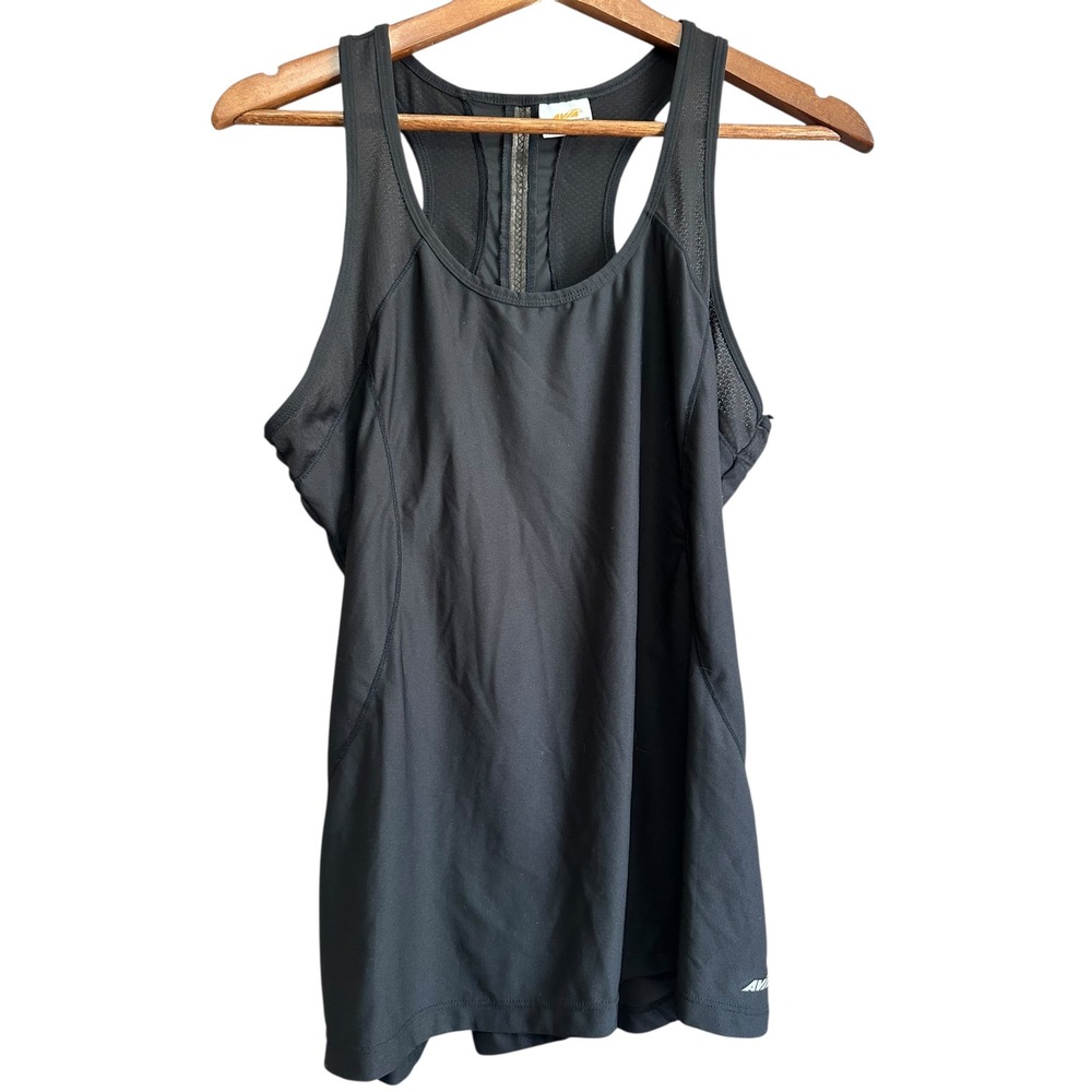 Avia Women's Black Racerback Tank Top Athletic Workout Gym Size‎ L